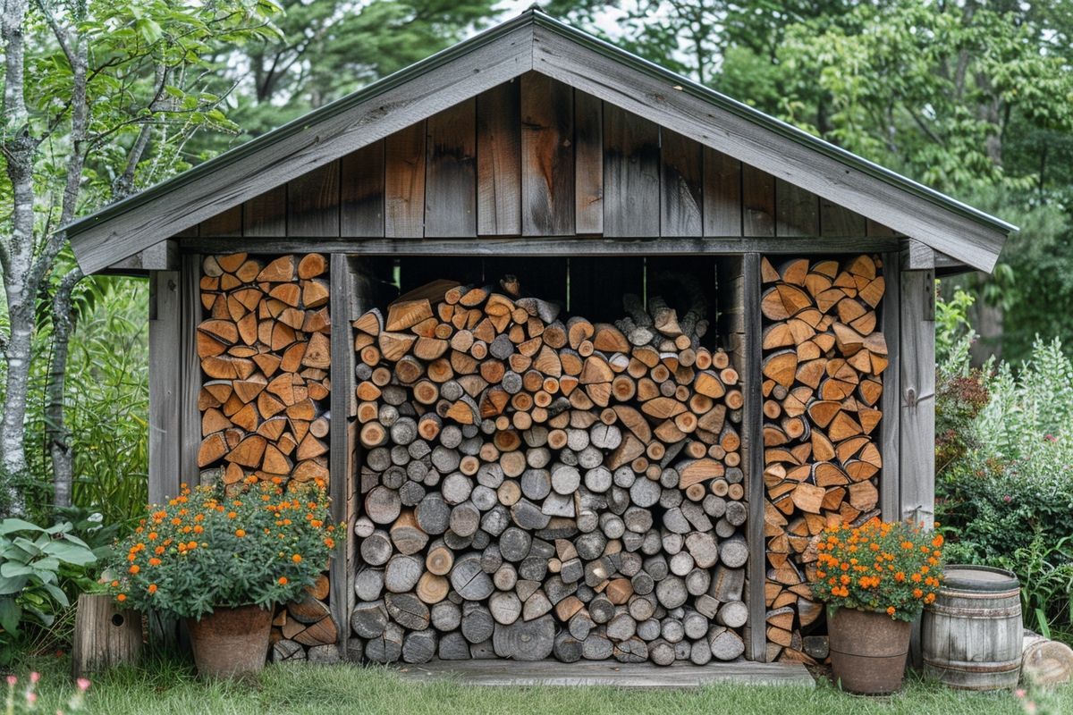 Assurez une combustion propre et sûre de votre bois avec un stockage et un abri adaptés